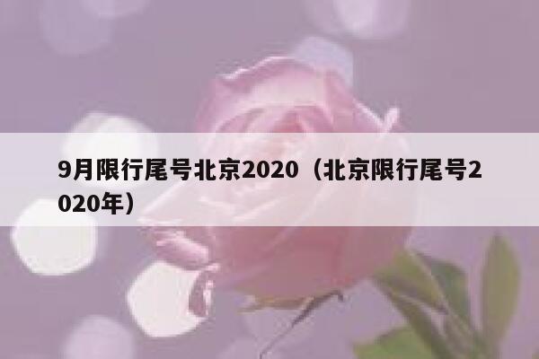 9月限行尾号北京2020（北京限行尾号2020年） 第1张