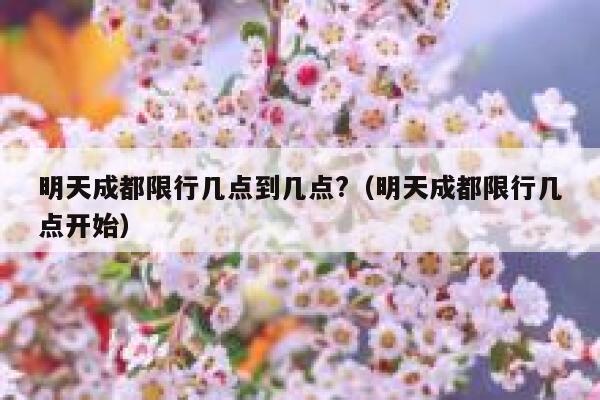 明天成都限行几点到几点?（明天成都限行几点开始） 第1张