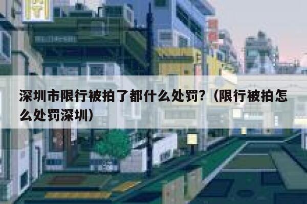 深圳市限行被拍了都什么处罚?（限行被拍怎么处罚深圳） 第1张