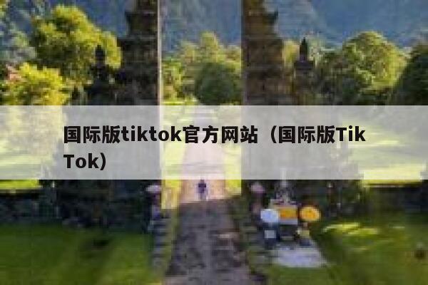 国际版tiktok官方网站（国际版TikTok） 第1张