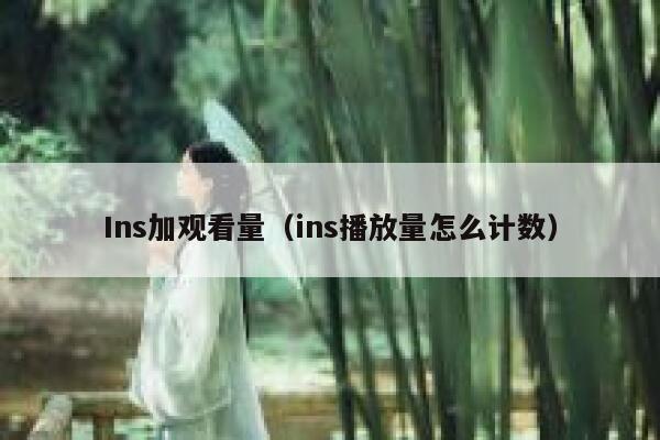 Ins加观看量（ins播放量怎么计数） 第1张