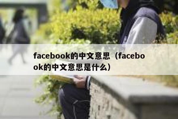 facebook的中文意思（facebook的中文意思是什么） 第1张