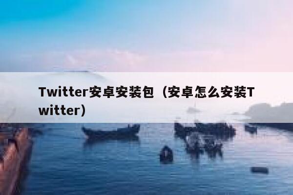 Twitter安卓安装包（安卓怎么安装Twitter） 第1张