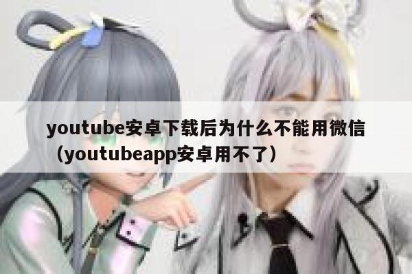 youtube安卓下载后为什么不能用微信（youtubeapp安卓用不了） 第1张