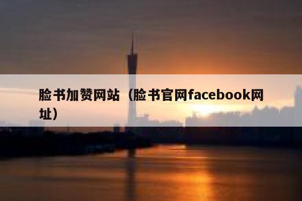 脸书加赞网站（脸书官网facebook网址） 第1张