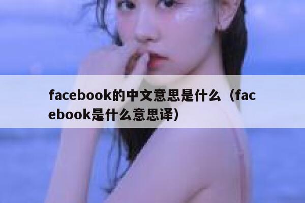 facebook的中文意思是什么（facebook是什么意思译） 第1张