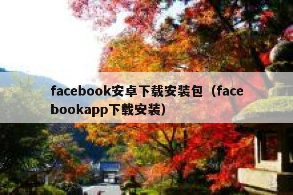 facebook安卓下载安装包（facebookapp下载安装） 第1张