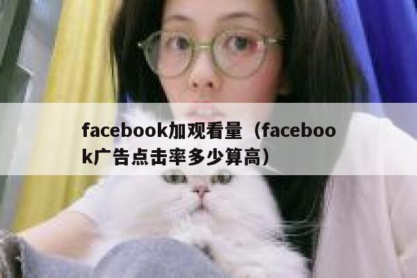 facebook加观看量（facebook广告点击率多少算高） 第1张