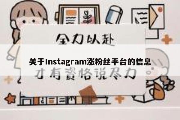 关于Instagram涨粉丝平台的信息 第1张