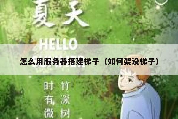 怎么用服务器搭建梯子（如何架设梯子） 第1张