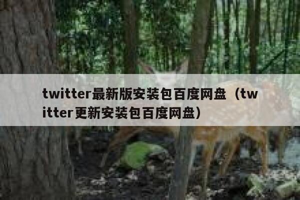 twitter最新版安装包百度网盘（twitter更新安装包百度网盘） 第1张