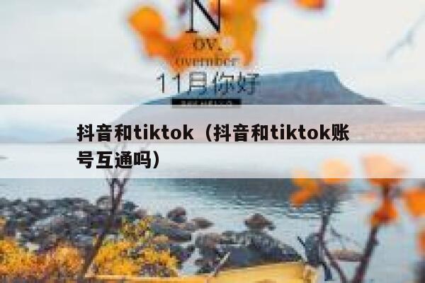 抖音和tiktok（抖音和tiktok账号互通吗） 第1张