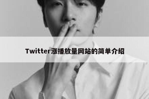 Twitter涨播放量网站的简单介绍 第1张