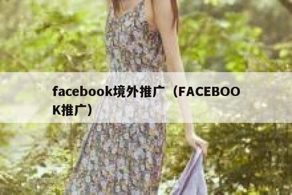 facebook境外推广（FACEBOOK推广） 第1张