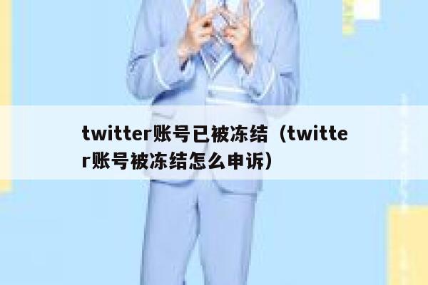 twitter账号已被冻结（twitter账号被冻结怎么申诉） 第1张