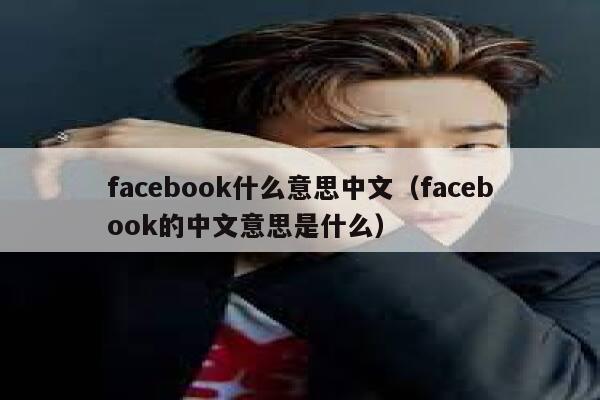 facebook什么意思中文（facebook的中文意思是什么） 第1张