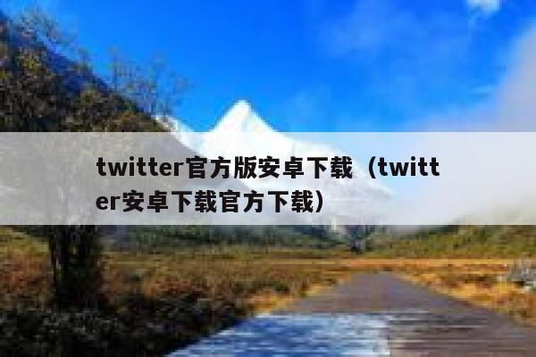 twitter官方版安卓下载（twitter安卓下载官方下载） 第1张