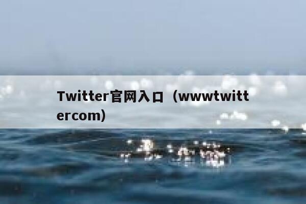 Twitter官网入口（wwwtwittercom） 第1张