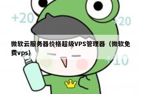 微软云服务器价格超级VPS管理器（微软免费vps） 第1张