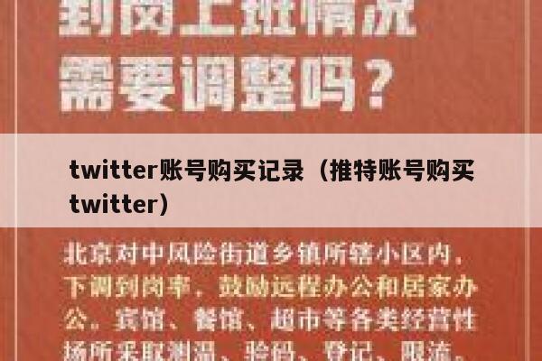 twitter账号购买记录（推特账号购买twitter） 第1张