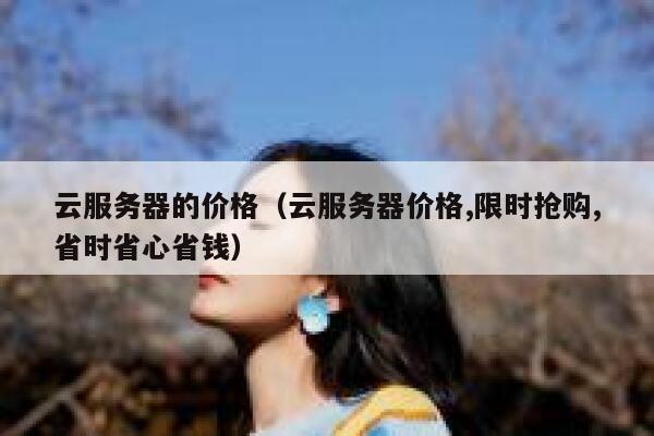 云服务器的价格（云服务器价格,限时抢购,省时省心省钱） 第1张