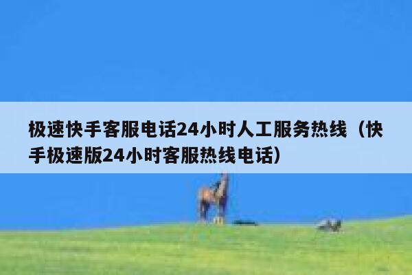 极速快手客服电话24小时人工服务热线（快手极速版24小时客服热线电话） 第1张