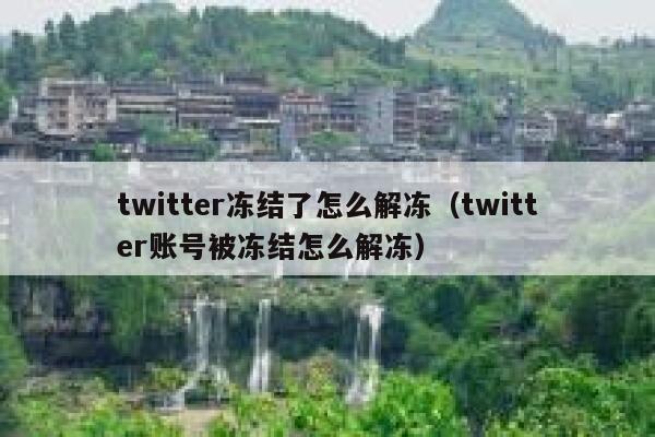 twitter冻结了怎么解冻（twitter账号被冻结怎么解冻） 第1张