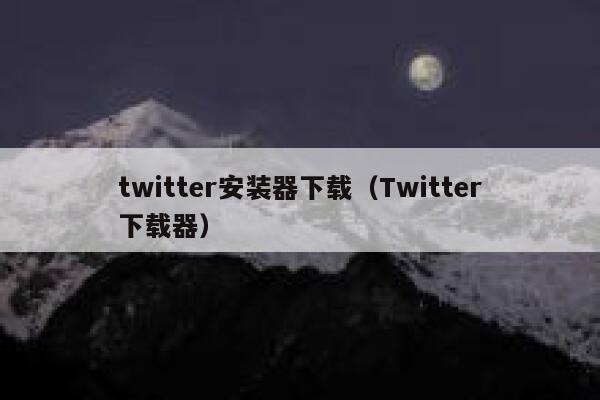 twitter安装器下载（Twitter下载器） 第1张