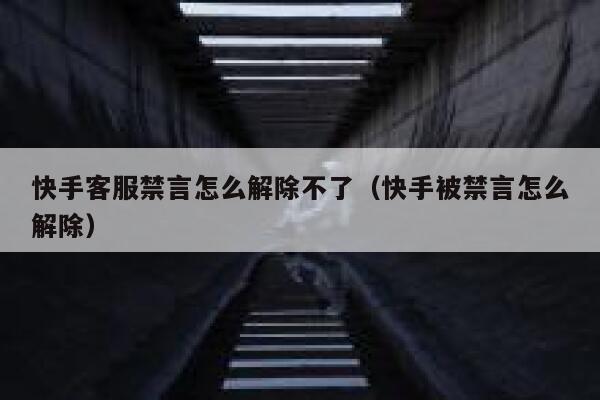 快手客服禁言怎么解除不了（快手被禁言怎么解除） 第1张