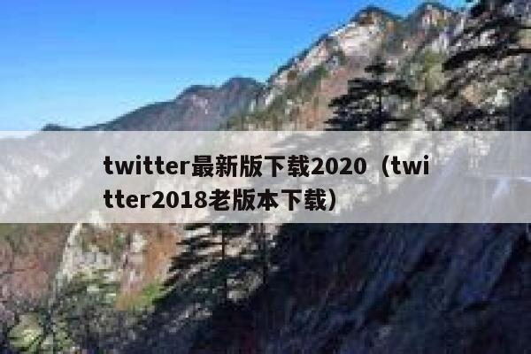 twitter最新版下载2020（twitter2018老版本下载） 第1张