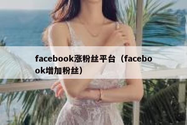 facebook涨粉丝平台（facebook增加粉丝） 第1张