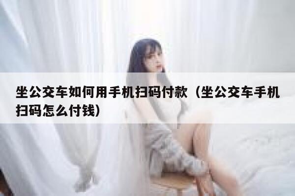 坐公交车如何用手机扫码付款（坐公交车手机扫码怎么付钱） 第1张