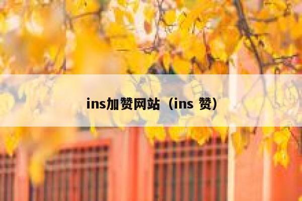 ins加赞网站（ins 赞） 第1张