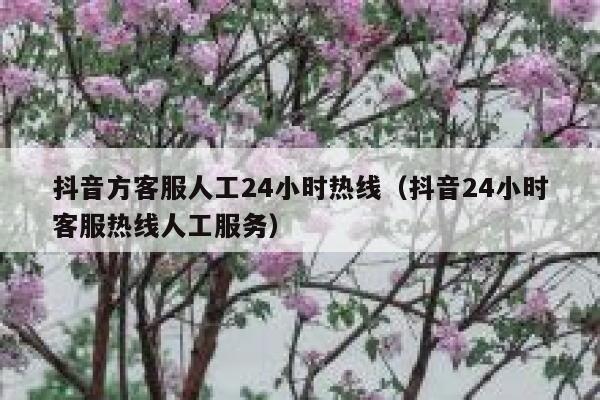 抖音方客服人工24小时热线（抖音24小时客服热线人工服务） 第1张