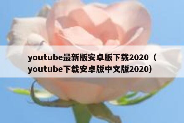 youtube最新版安卓版下载2020（youtube下载安卓版中文版2020） 第1张