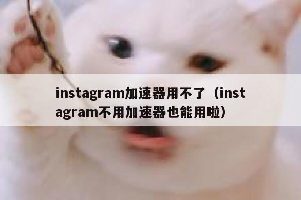 instagram加速器用不了（instagram不用加速器也能用啦） 第1张