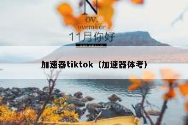 加速器tiktok（加速器体考） 第1张