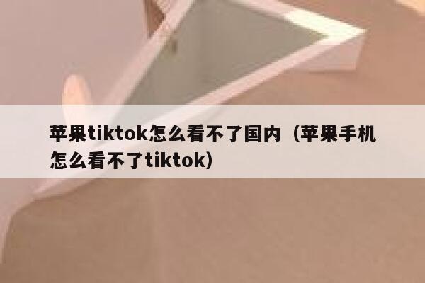 苹果tiktok怎么看不了国内（苹果手机怎么看不了tiktok） 第1张