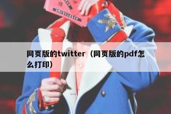 网页版的twitter（网页版的pdf怎么打印） 第1张