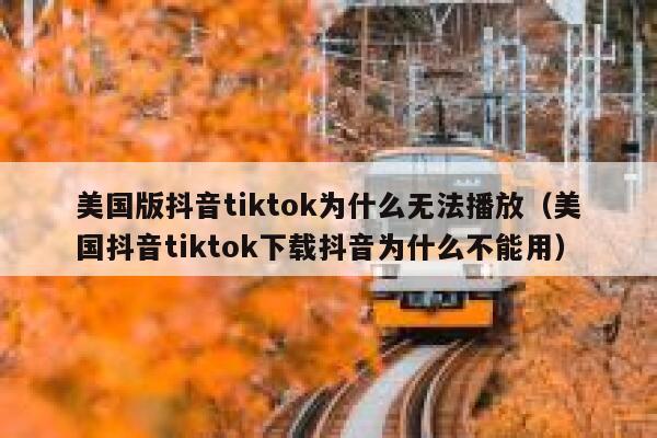 美国版抖音tiktok为什么无法播放（美国抖音tiktok下载抖音为什么不能用） 第1张