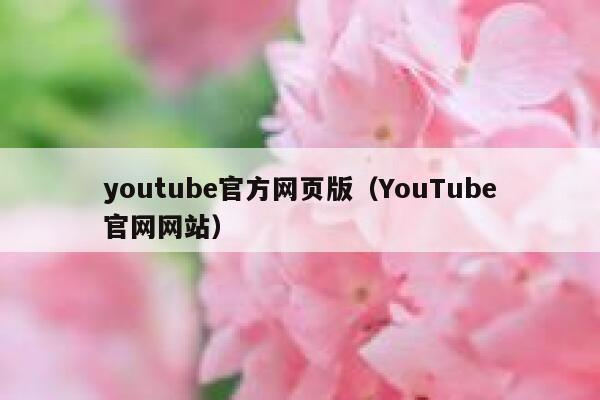 youtube官方网页版（YouTube官网网站） 第1张