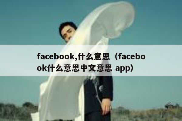 facebook,什么意思（facebook什么意思中文意思 app） 第1张