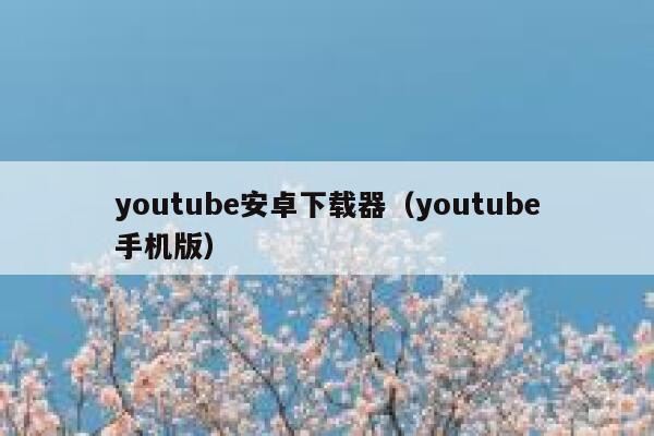 youtube安卓下载器（youtube手机版） 第1张