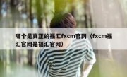 哪个是真正的福汇fxcm官网（fxcm福汇官网是福汇官网）