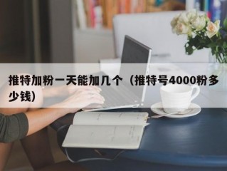 推特加粉一天能加几个（推特号4000粉多少钱）