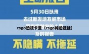 csgo透视卡盟（csgo纯透视挂）