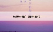 twitter推广（推特 推广）