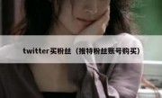 twitter买粉丝（推特粉丝账号购买）