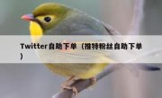 Twitter自助下单（推特粉丝自助下单）