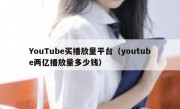 YouTube买播放量平台（youtube两亿播放量多少钱）